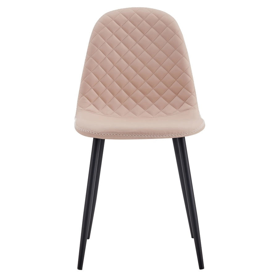 Set 4 Sedie 43x42x86 cm in Similpelle Bella Sabbia