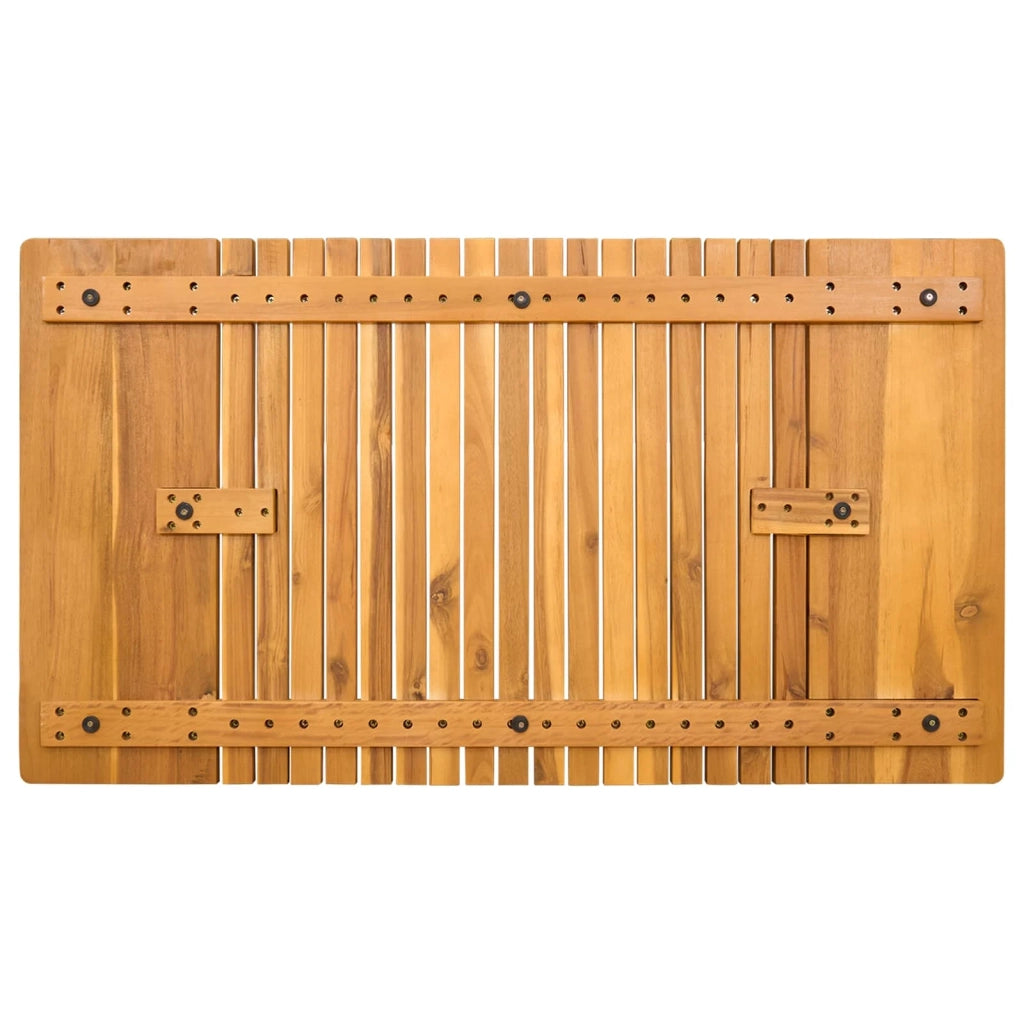 Tappeto da bagno Tinta unita Marrone 100 x 55 cm legno