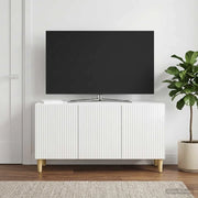 Mobile TV Bianco Lucido 99 x 34,5 x 50 cm Legno ingegnerizzato 894719