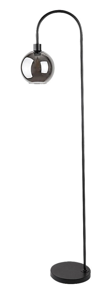 Lampada da terra Rabalux Ricardo E27 40W nera fumé