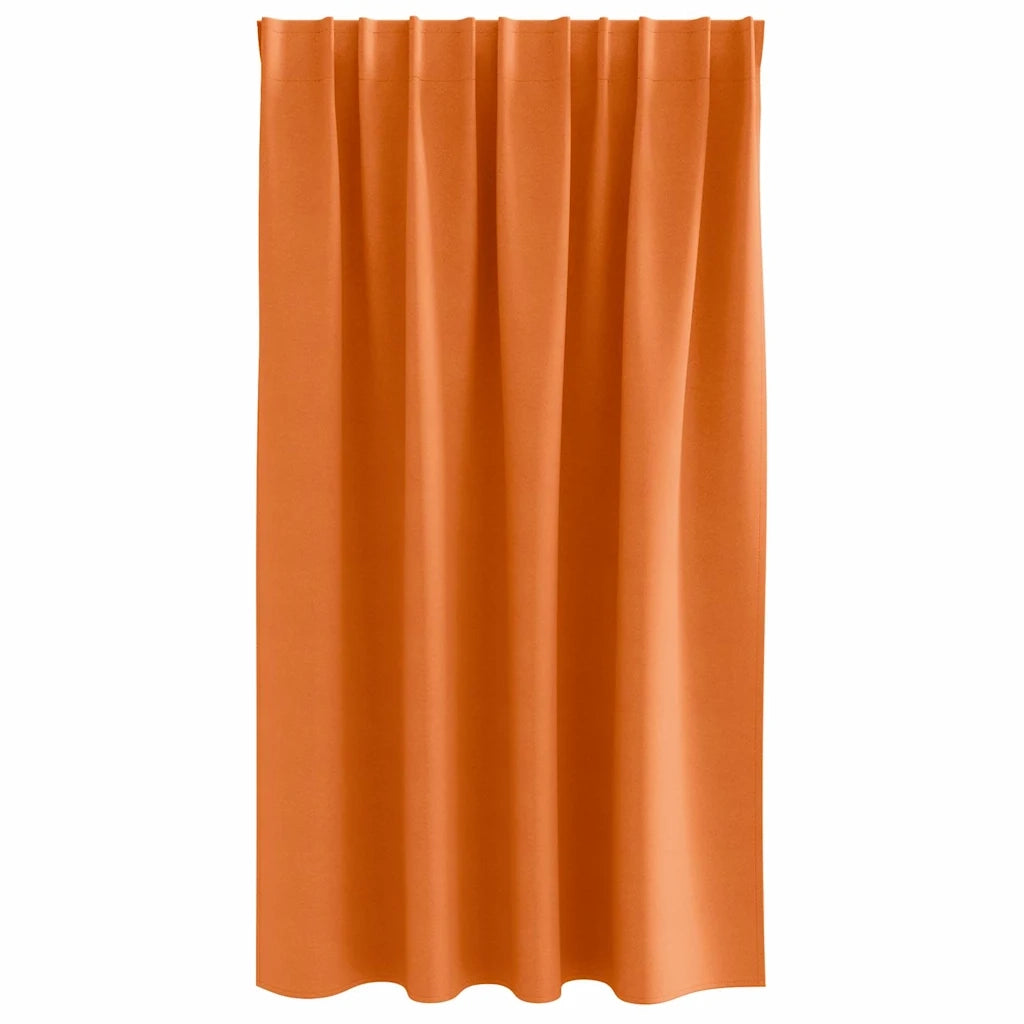 Tende Blackout con Anelli 2 pcs Arancione Vivo 140 x 140 cm 4107508