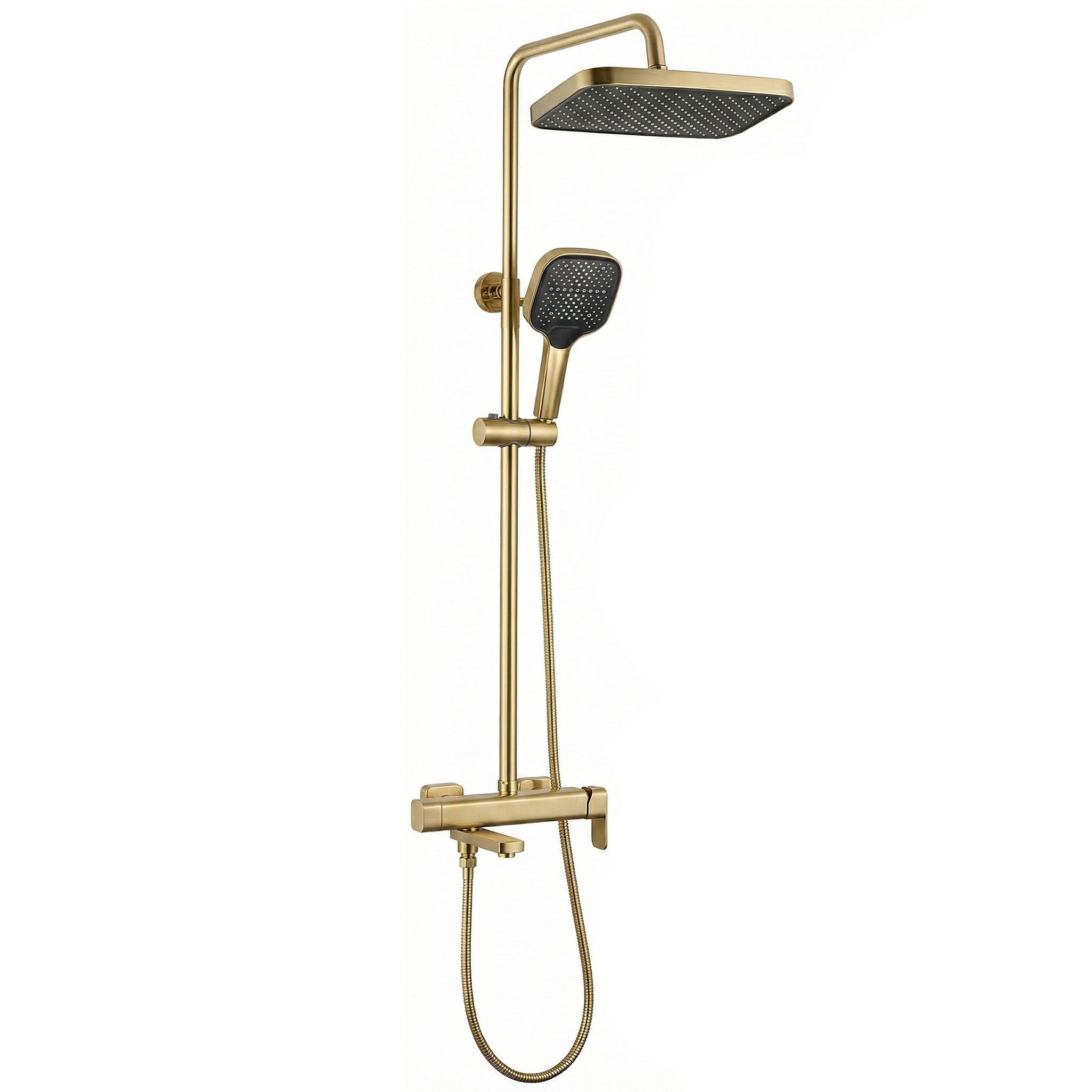 Set Doccia Rea Arlo Brush Gold