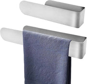 Accessorio per la doccia a doppia estensione in acciaio inossidabile - asta per asciugamano autoadesiva - 20 cm + 30 cm.