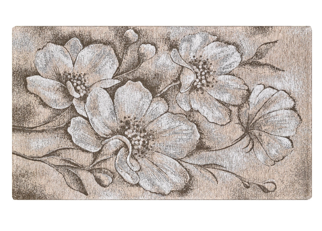 Tappeto Salotto Velour Antiscivolo Disegno Asturia By Suardi - 115x175 - Tortora