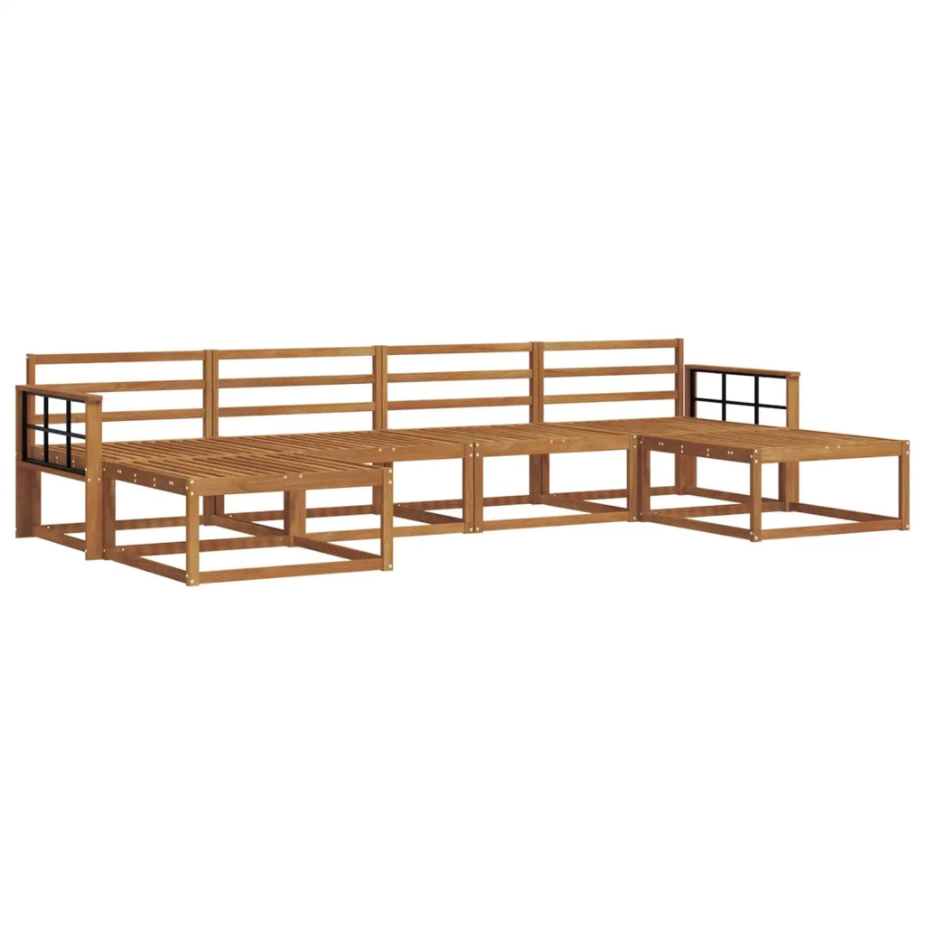 Set di divani da esterno 6 pcs Naturale