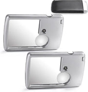 Due pezzi 3x 6x Clip – Tipo Carta – Con Luce – Portatile – Per Leggere, Gioielli, Menu, Viaggi – Argento