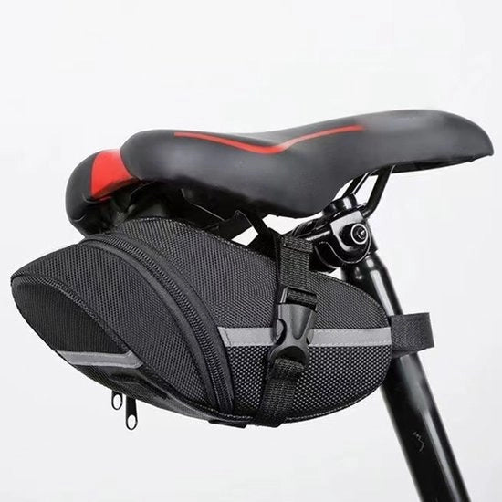 Zadeltasche per bicicletta - Tasche per bicicletta - Tasche per bicicletta sotto la sella - Borse per bicicletta - Borse impermeabili per smartphone da bicicletta - con strisce riflettenti