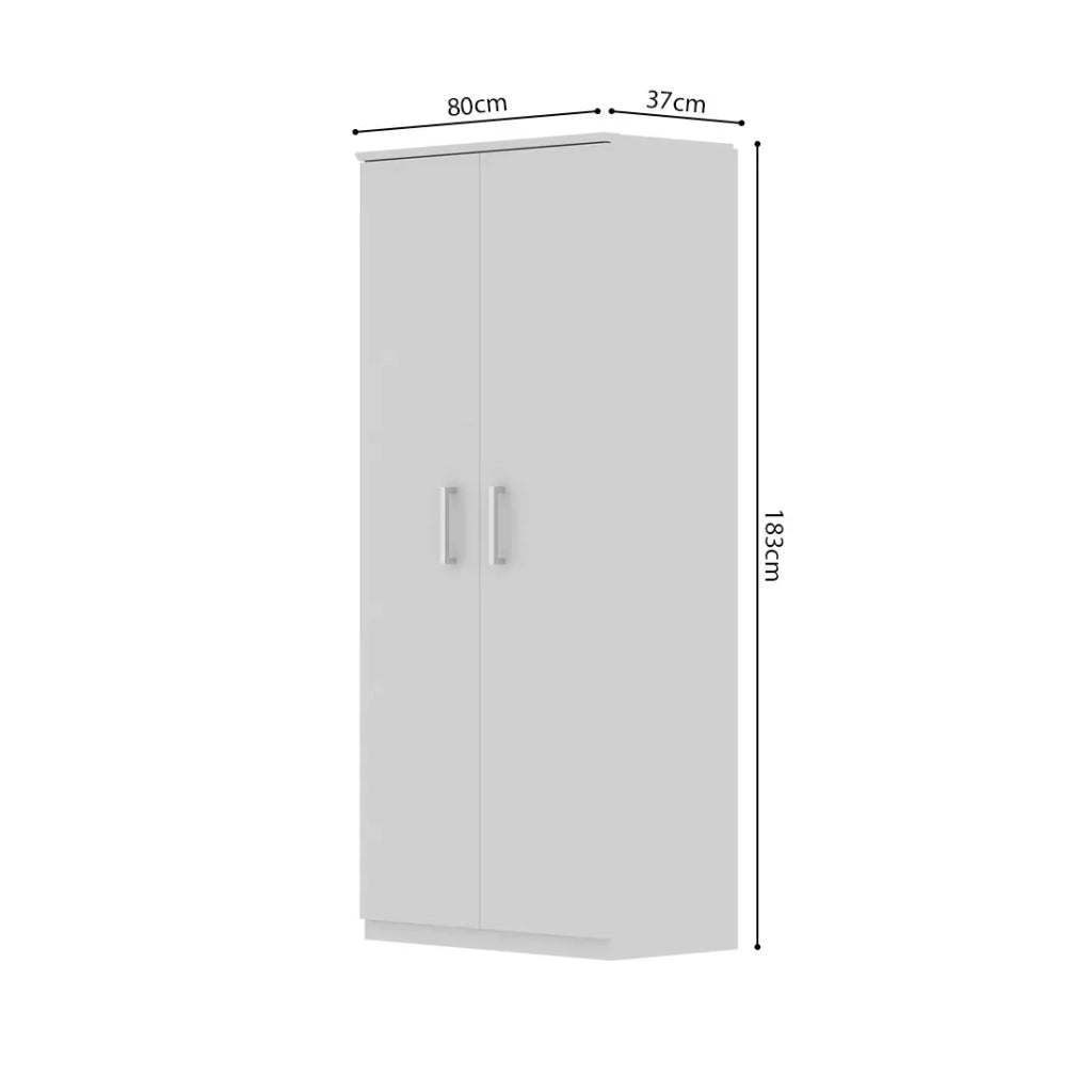 Mobile per scarpe XL TOM - 2 porte - Bianco lucido