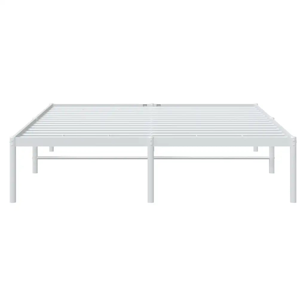 Giroletto-Struttura Letto in Metallo Bianco 140x190 cm 745790