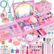 Set di trucco per bambine - 65 pezzi con trucco lavabile e giocattoli