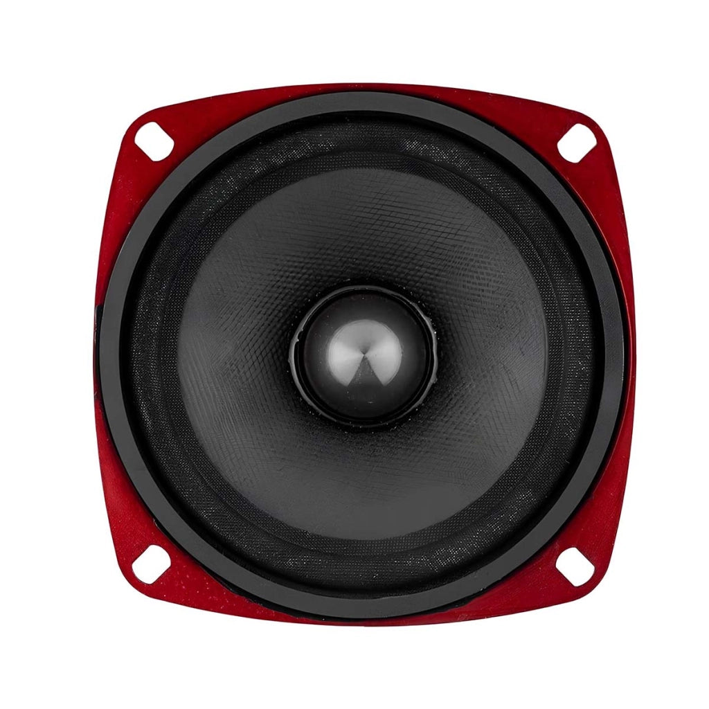 Altoparlante per auto 80W 90dB 10×10cm Profondità di incasso 5cm Rosso / Nero Avizar