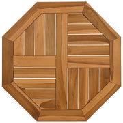 Piano per Tavolo | Superficie Tavolo | Piano Scrivania 50x50x2,5 cm Ottagonale Legno Massello Teak