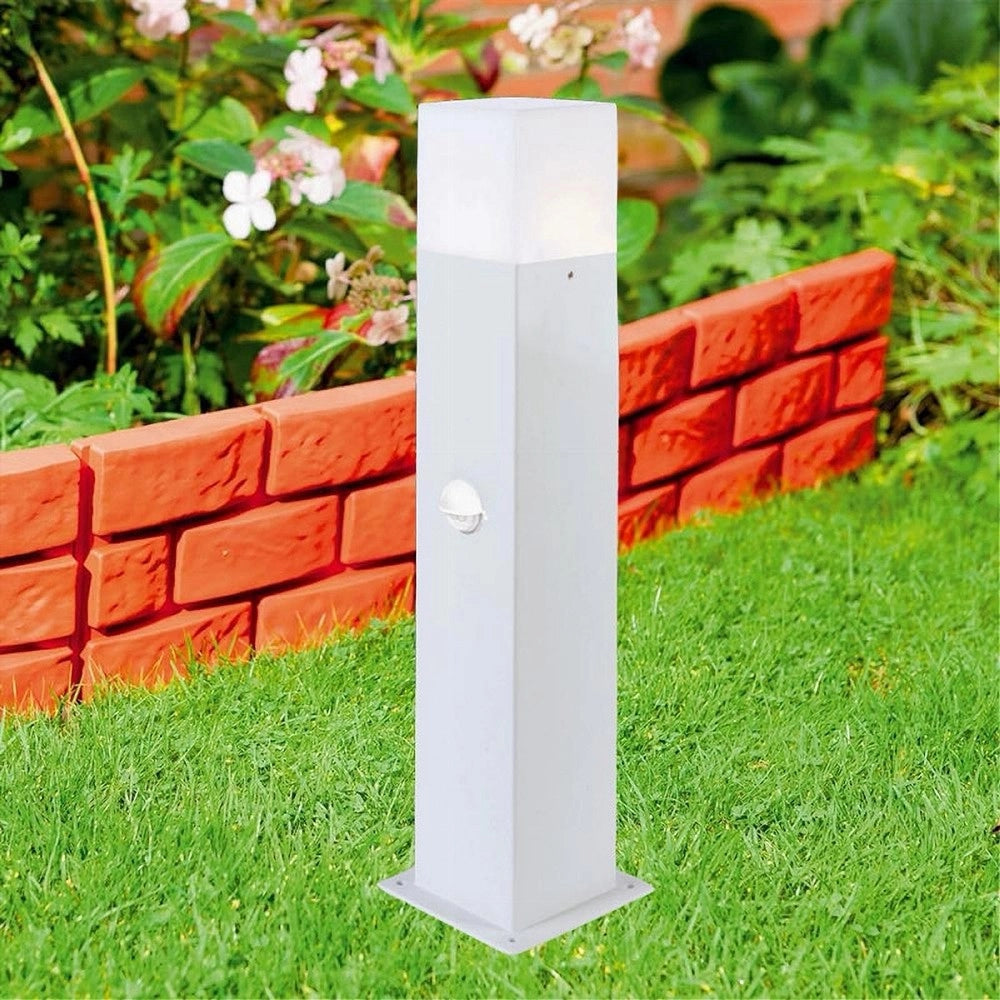Trade Shop - Lampione Esterno Con Sensore Movimento E27 Lampada Da Terra Lampioncino Ip44 H440 -
