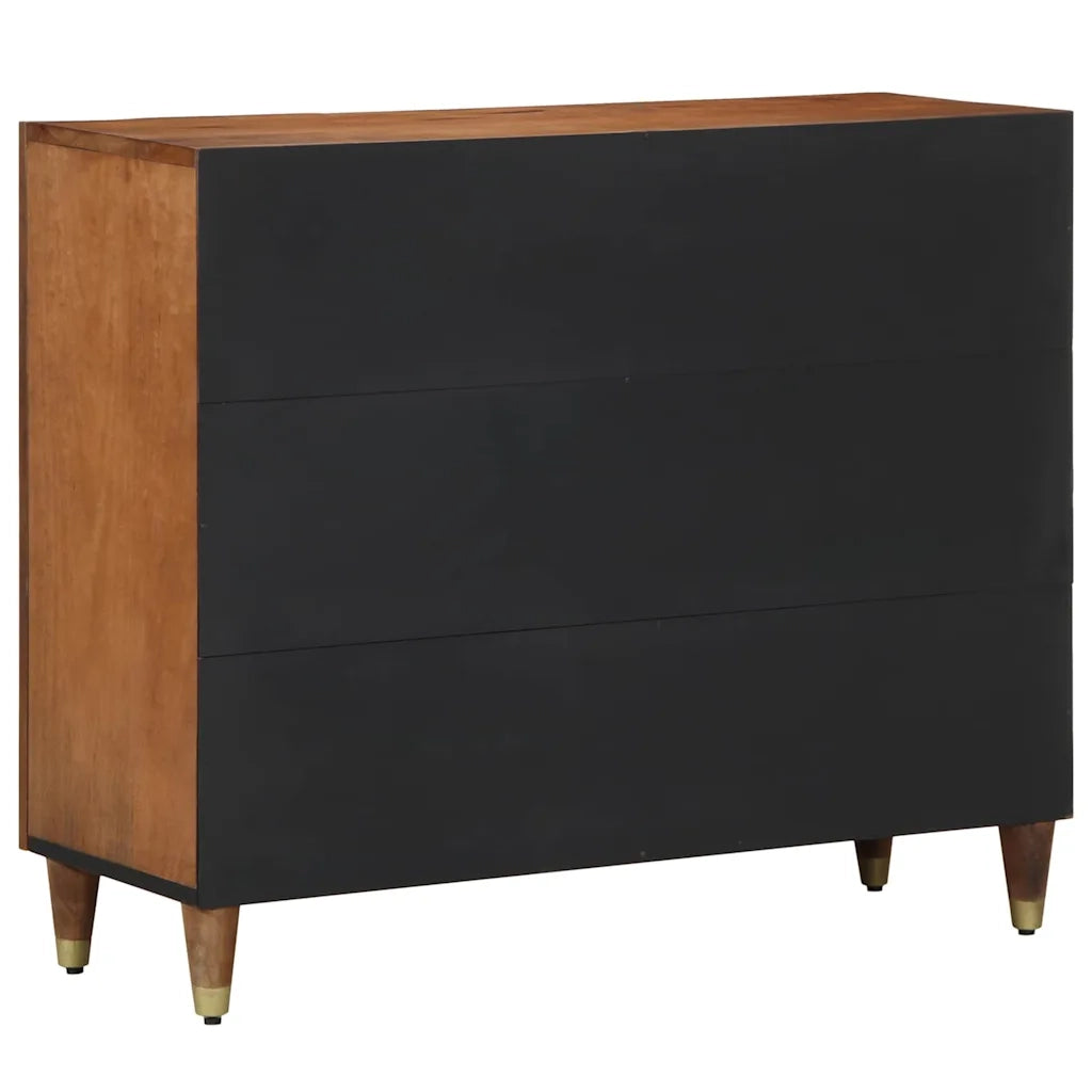 Credenza Marrone 90 x 33 x 75 cm Legno di mango massello 4018764