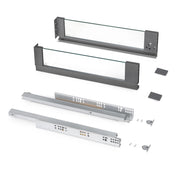 Cassetto esterno Vertex 40 kg altezza 131mm con sponde in vetro