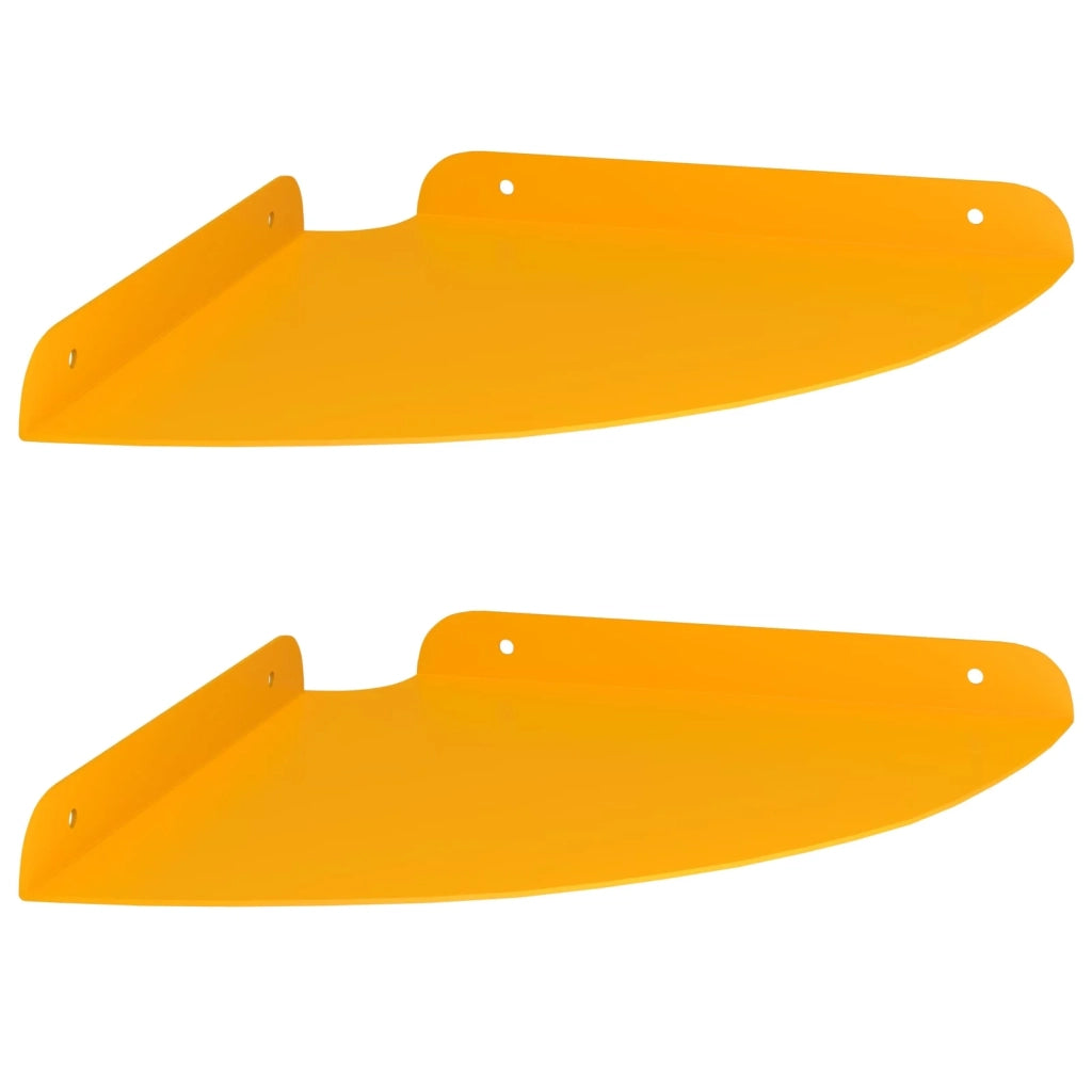 Mensola sospesa 2 pcs Giallo senape 24 x 24 x 2 cm