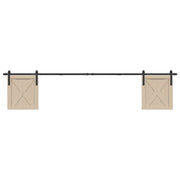 Kit Anta Scorrevole Armadio in Acciaio al Carbonio 244 cm 4009671