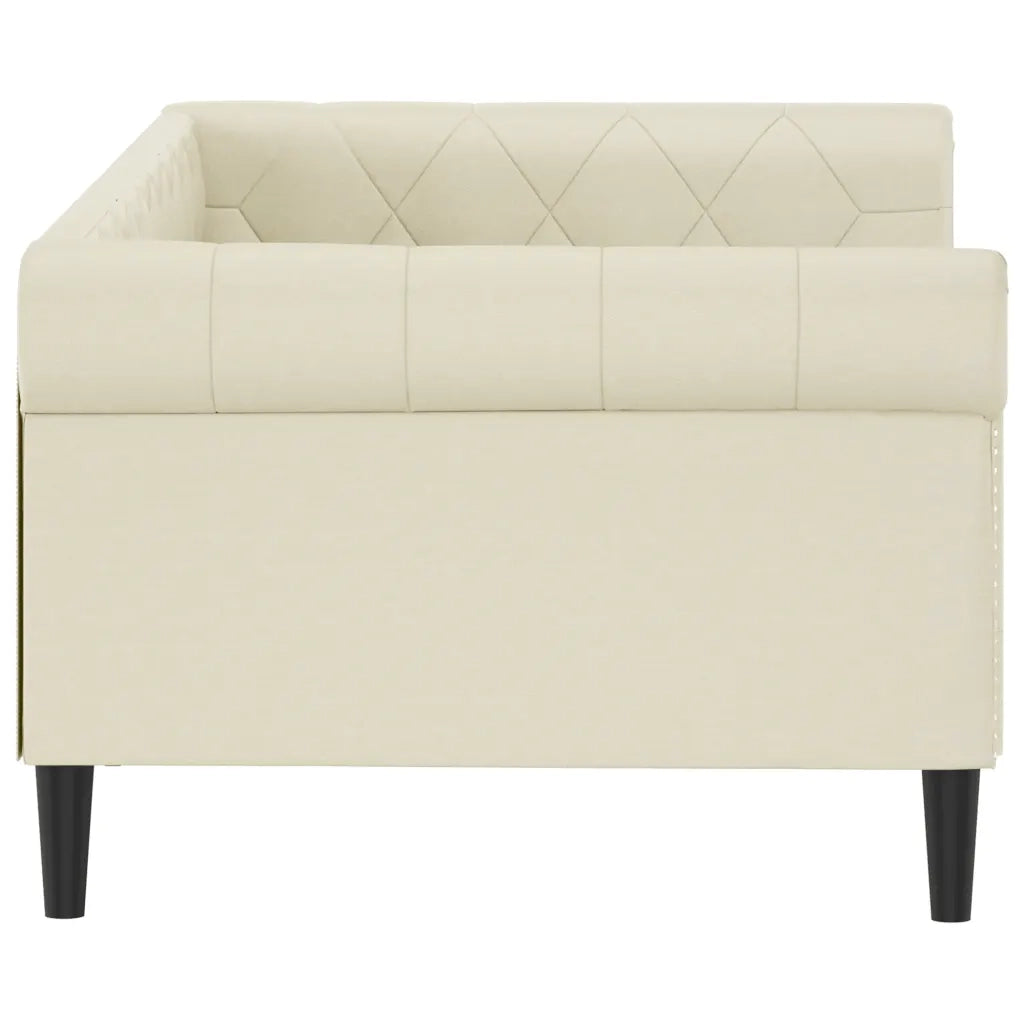 Letto da Giorno Crema 80x200 cm in Similpelle