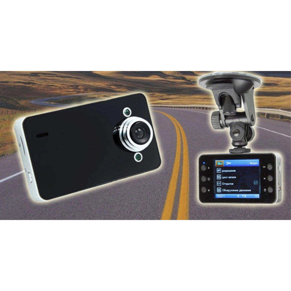 Trade Shop - Videocamera Dvr Per Auto Full Hd 1080 Vehicle Blackbox Con Supporto Per Auto -