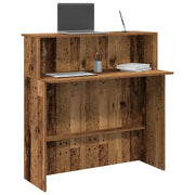 Banco Reception Legno Antico 100x50x103,5 cm Legno Multistrato 859031