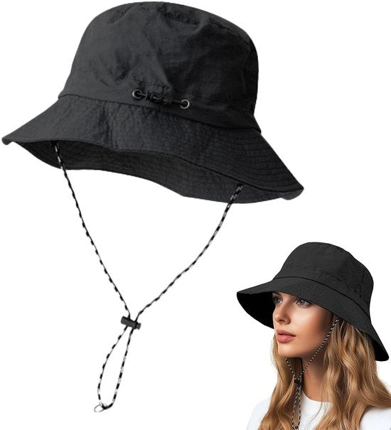 Cappello da Pesca Acquaparato - Ripiegabile - Cappello da Sole Donna - Cappello da Sole Uomo - Esterno - Cappello con Coperchio Esteso 6,5 cm