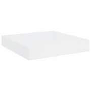 Scaffale a parete | Ripiano a parete | Mensola a parete Bianco Lucido 23x23,5x3,8 cm in MDF