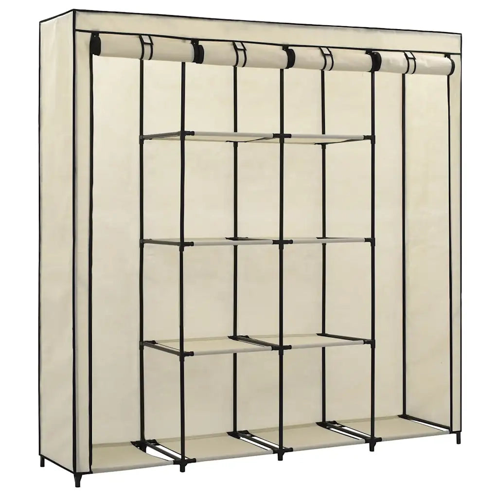 Guardaroba con 4 Scomparti Crema 175x45x170 cm cod mxl 66118