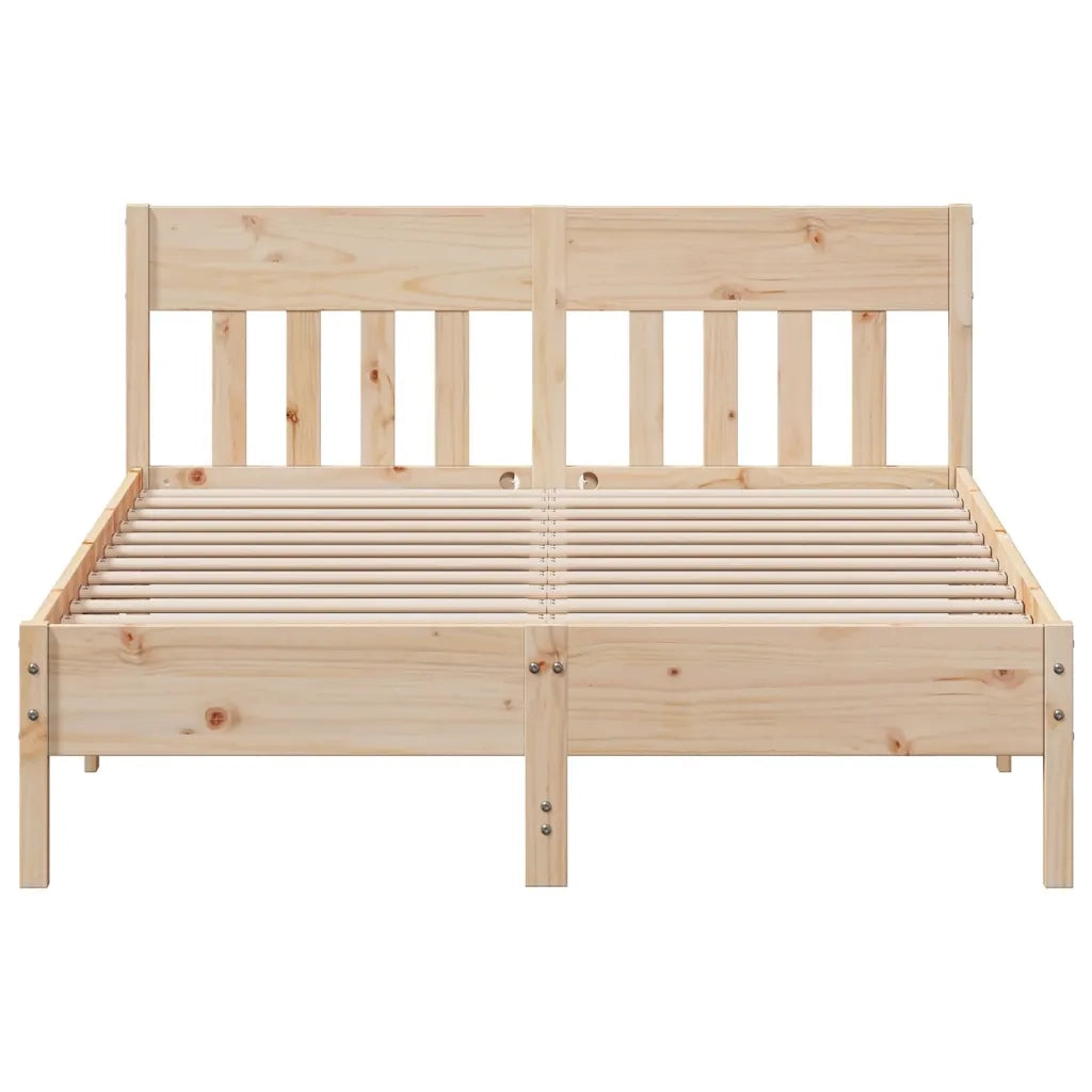 Letto senza Materasso 140x200 cm in Legno Massello di Pino 842646