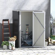 CASA DA GIARDINO in acciaio 142 x 84 x 189 cm Grigio scuro
