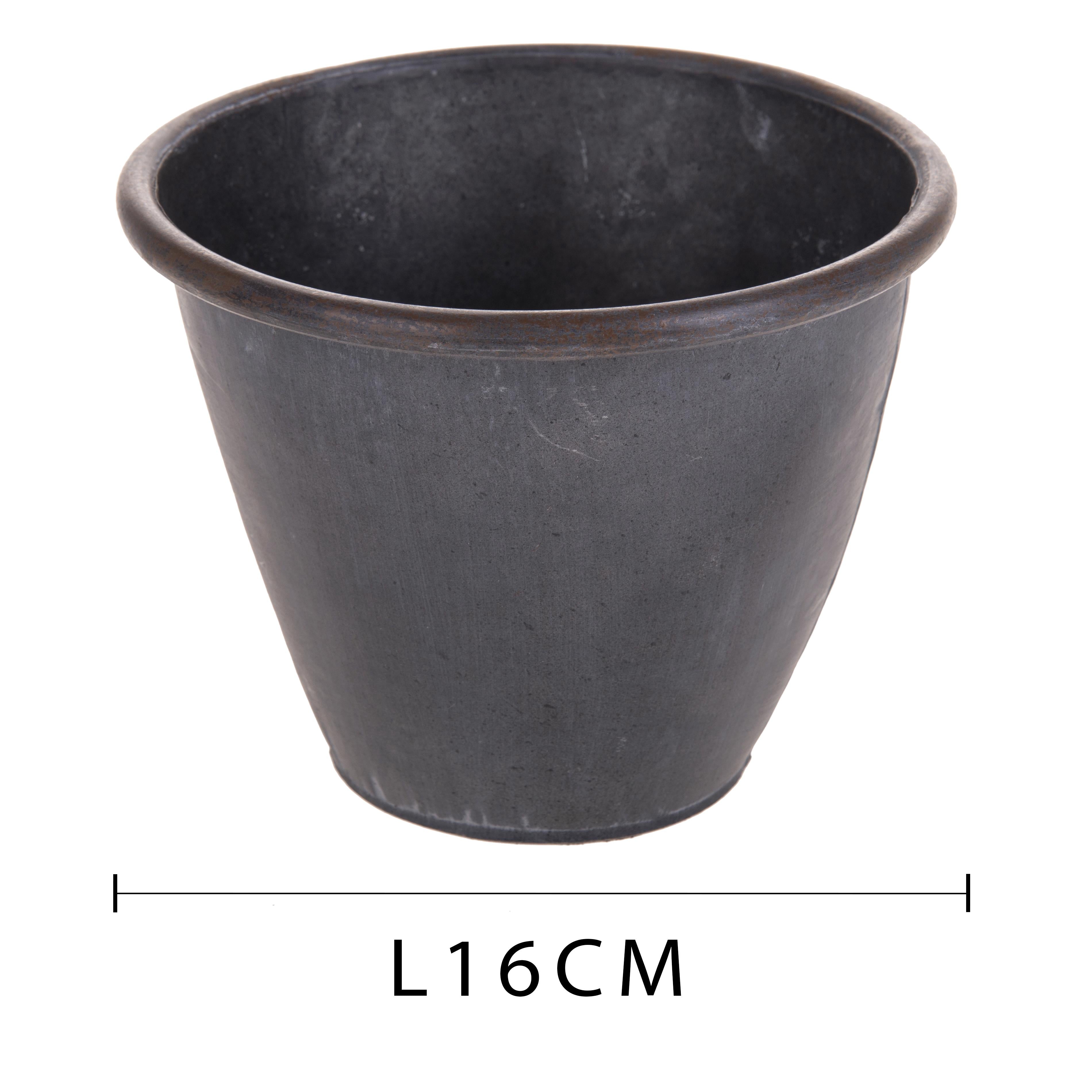 Set 2 Contenitori Decorativo Metallo 16 cm