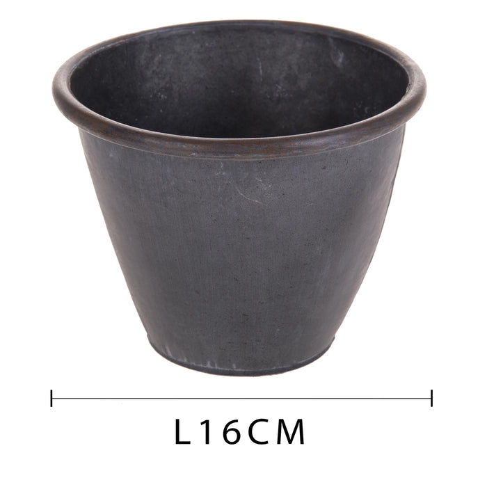 Set 2 Contenitori Decorativo Metallo 16 cm