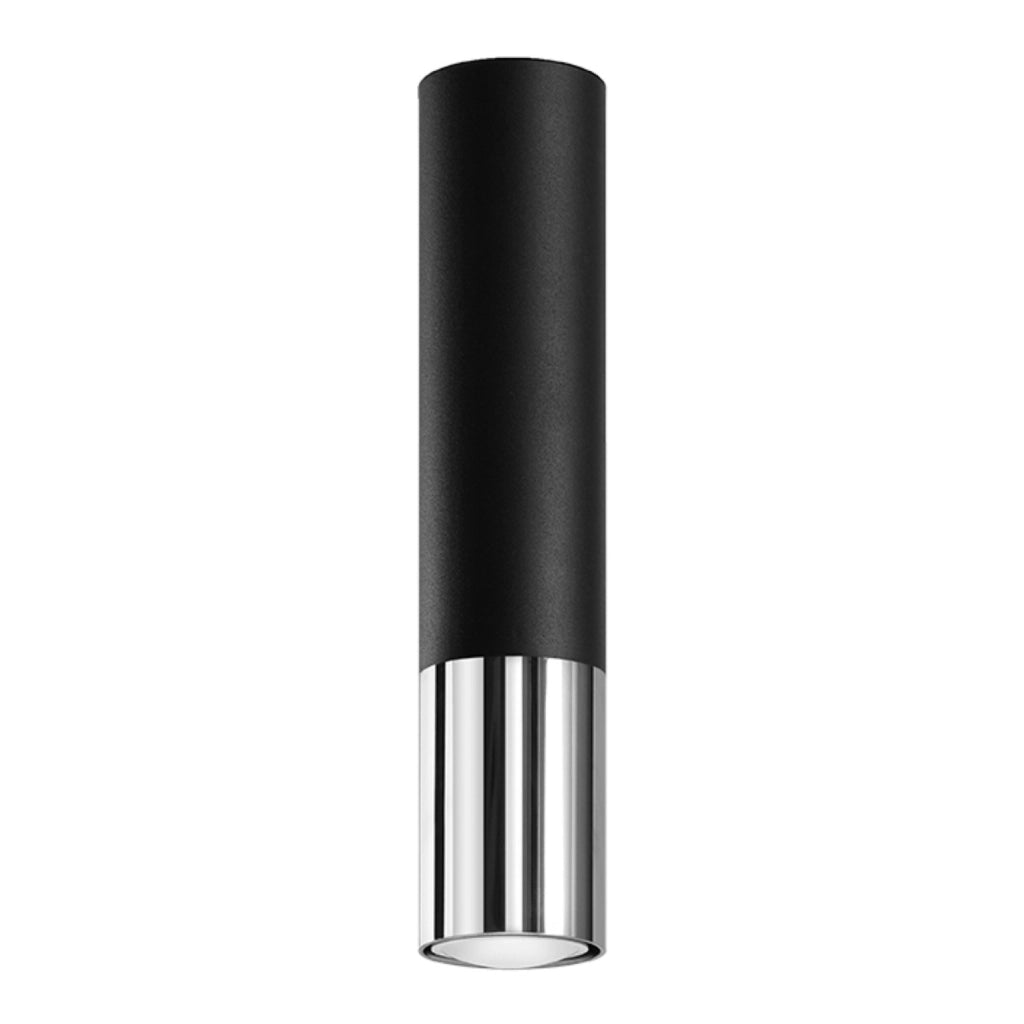 Plafoniera GIRALO SPIREXEZ Pure Lume nero/cromo 1xGU10