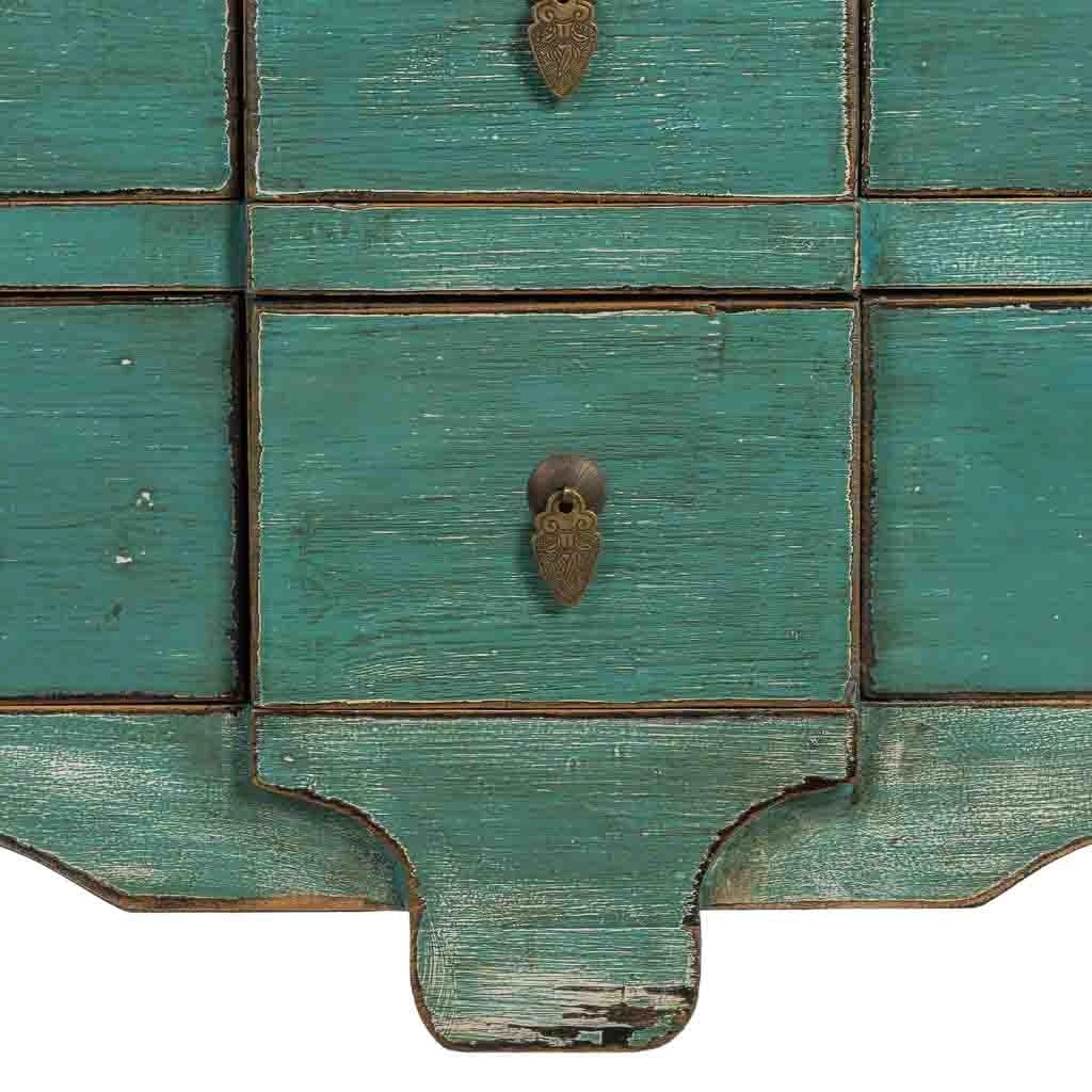 Mobile da ingresso in legno blu 90x48x80h cm