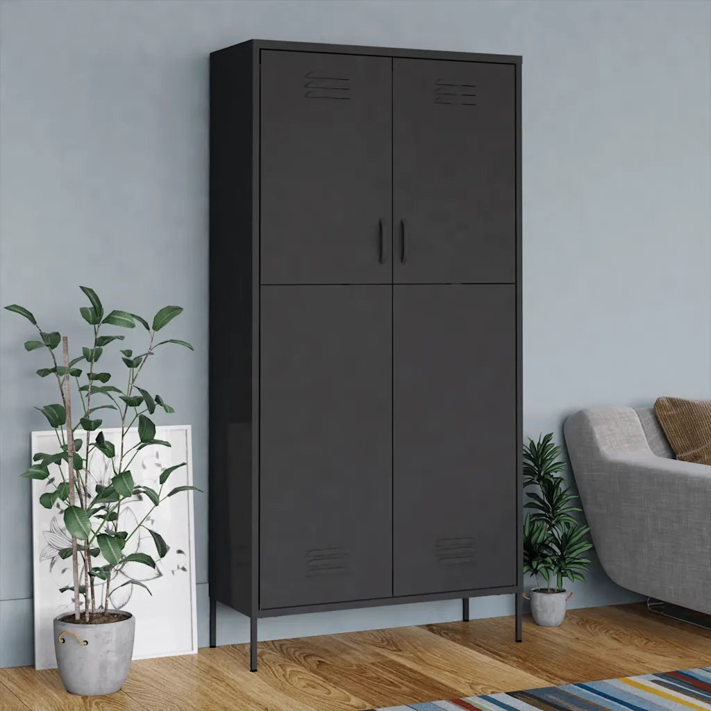 Armadio Antracite 90x50x180 cm in Acciaio CFW4242620