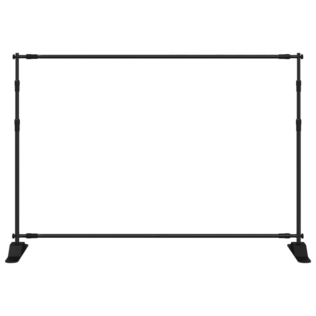 Supporti per Fondali 2 pz Neri 305x243 cm in Acciaio 3187467