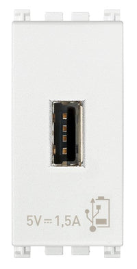 VIMAR Unità alimentazione USB 5V1,5A 1M bianco - 19292.B