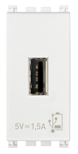 VIMAR Unità alimentazione USB 5V1,5A 1M bianco - 19292.B