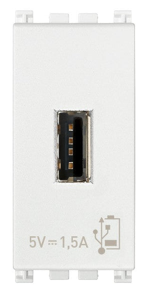 VIMAR Unità alimentazione USB 5V1,5A 1M bianco - 19292.B