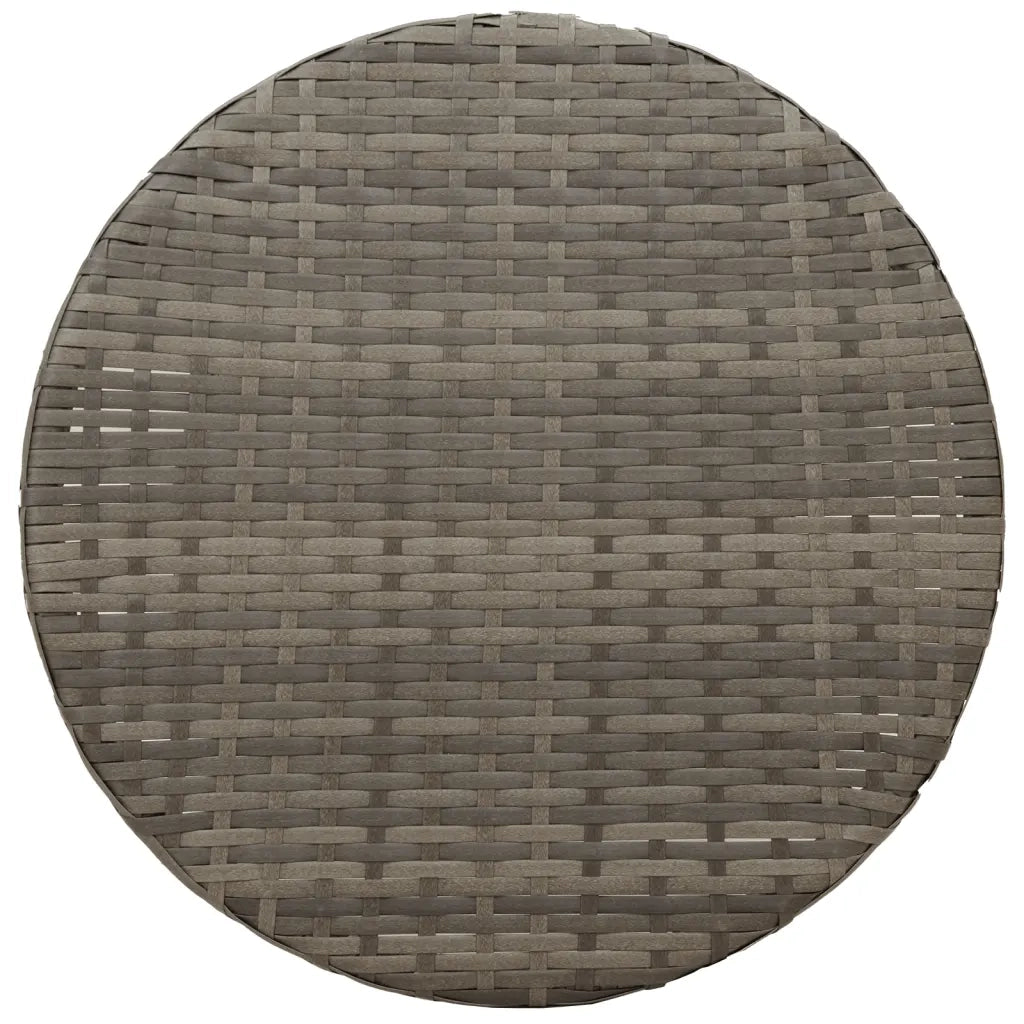 Set da BistrÃ² 3 pz con Cuscini Grigio in Polyrattan