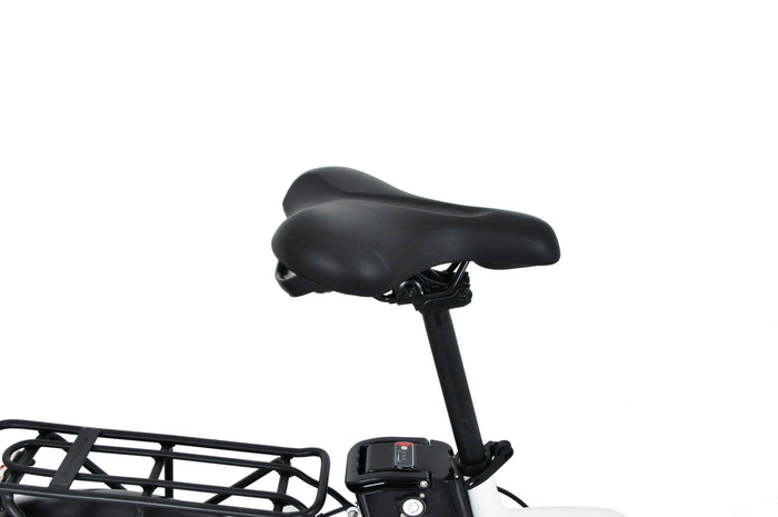 Fat pieghevole 20" alluminio forcella ammortizzata  12.5 ah LCD Bianca