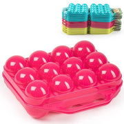 Trade Shop - Portauovo Porta Uovo 12 Posti Con Divisorio Per Uova In Plastica Box Vari Colori -