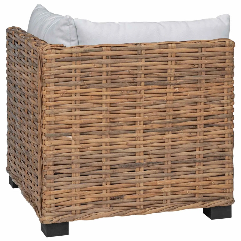 Divano Angolare con Cuscini GENDT Rattan naturale Naturale 42034382
