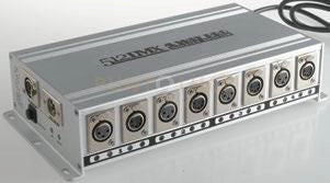 SPLITTER-DMX-4 SPLITTER DMX 6W XLR 3X4PCS XLR 5X4PCS 27,7X14,5X7CM