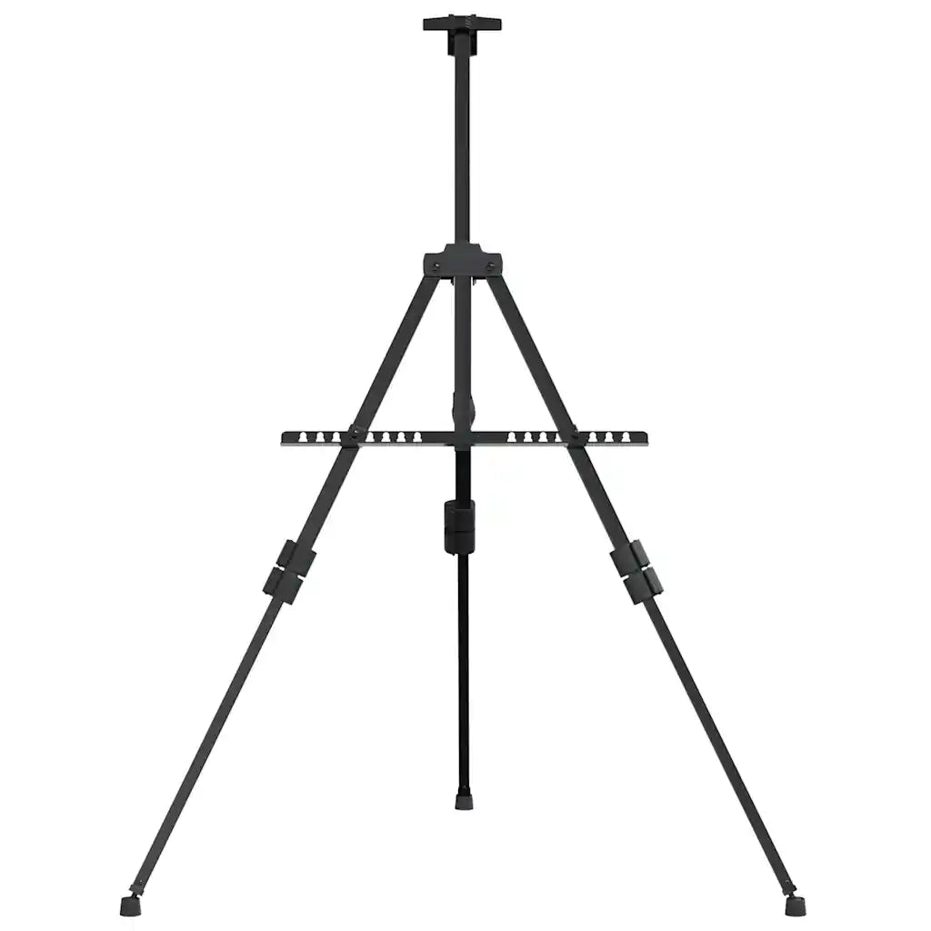 Cavalletto Espositivo Regolabile Nero in Metallo 93492