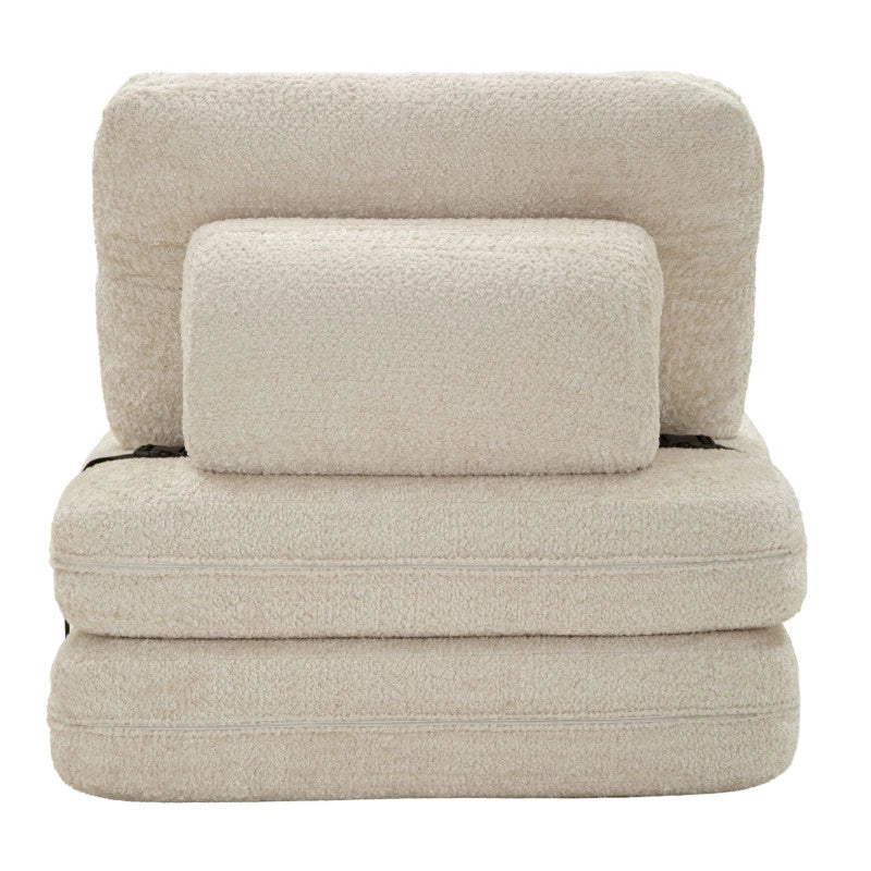 Poltrona/letto Faster Bianca cm 80x100x80 (compressa-misura Letto Cm204x80x18)