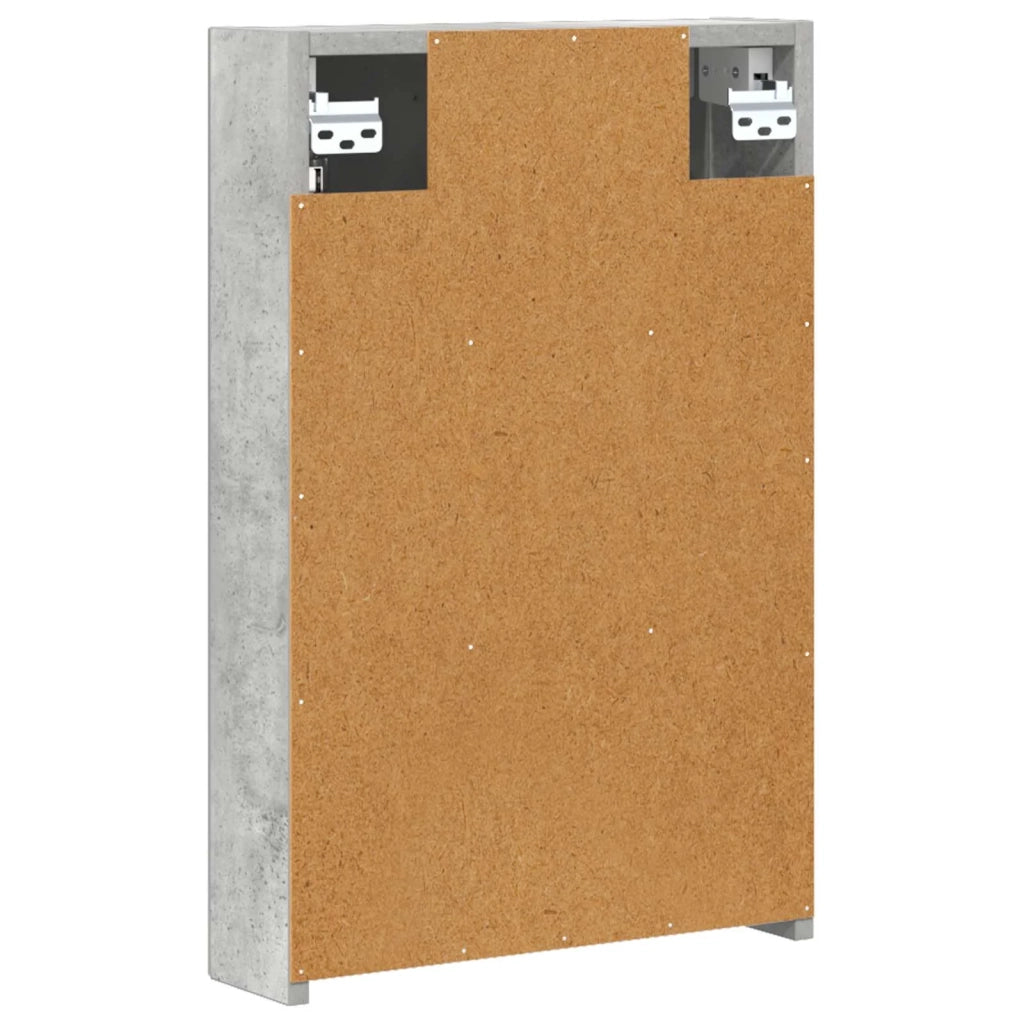 Mobiletto per specchio da bagno con lo scaffale Grigio cemento