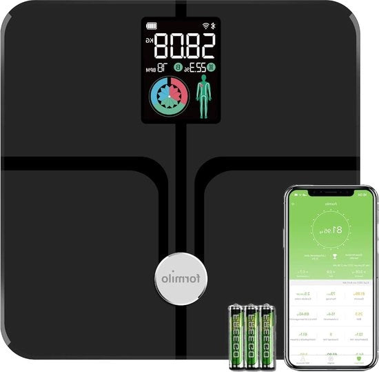 Bilancia Premium - Bilancia Slim con Analisi del Corpo - Percentuale di Grassa Riserva di Masse Muscolari Contenuto Idrico