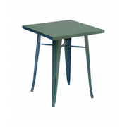 Set Di 2 Tavoli Lamiera 60X60 Verde Militare Moia