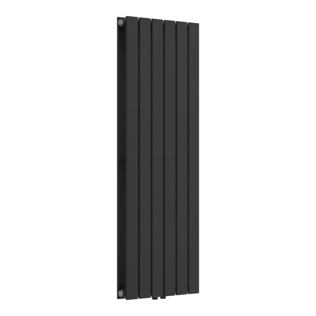 Termosifone Nore ad Acqua Calda Pannello Doppio con Elementi Piatti 120 x 45 cm Nero [neu.haus]