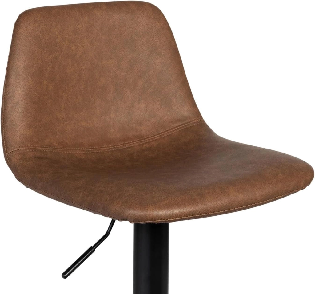 Set di 2 sgabelli da bar TEXAS vintage marrone